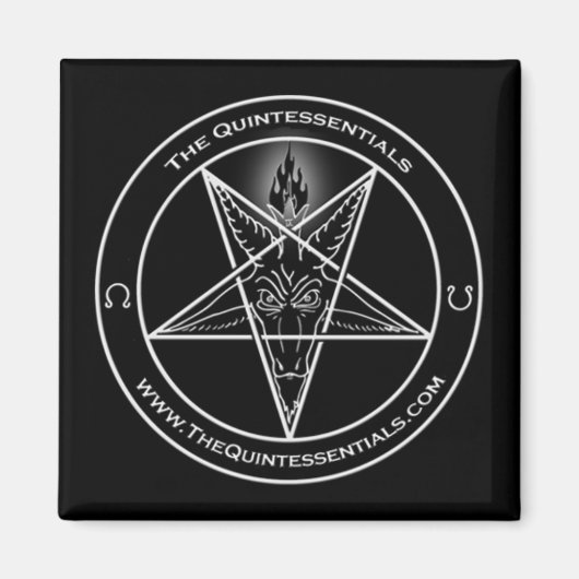 Quintessentials "Baphomet" Logo-Magnet Magnet (Vorne)