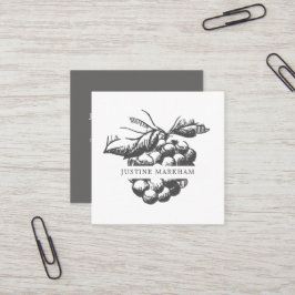 Quintessenzielle Berry Business Card Quadratische Visitenkarte