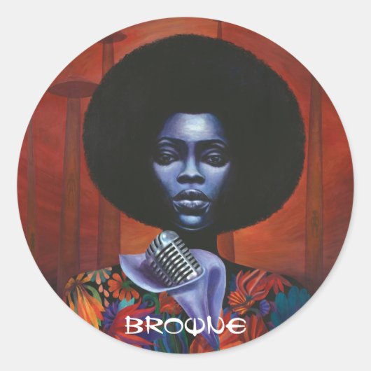 Quintessenzieller Funk LP Runder Aufkleber (Vorderseite)