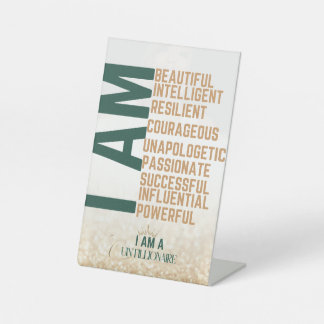 Quintillionaire Pedestal-Zeichen Sockelschild