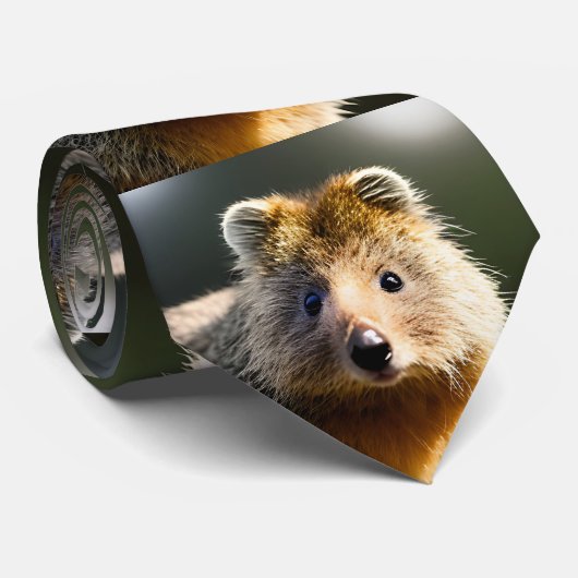 Quintin The Ginger Quokka, Neck Tie Krawatte (Gerollt)
