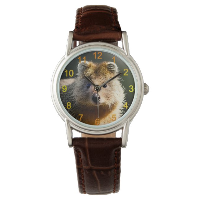 Quintin The Ginger Quokka, Wrist Watch Armbanduhr (Vorderseite)