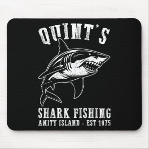 Quint's fantastische Ozean-Tier Vintage-Mode Hai Mousepad