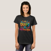 Quips in Quadrillions – Vibrant Brain & Tech Graph T-Shirt (Vorne ganz)