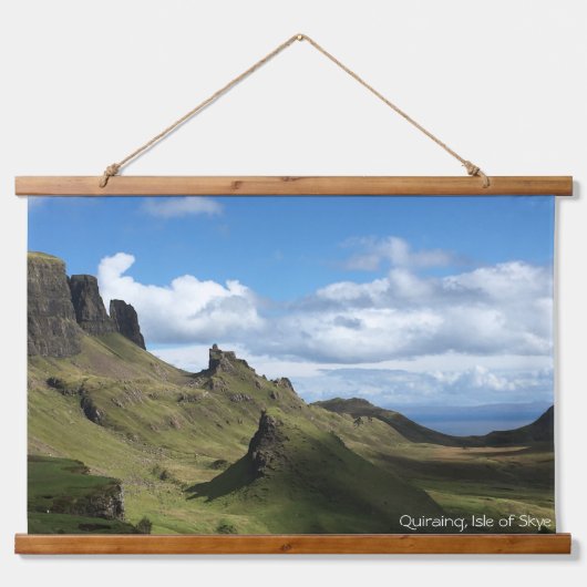 Quiraing Skye Tapestry Wandteppich Mit Holzrahmen (Vorne)