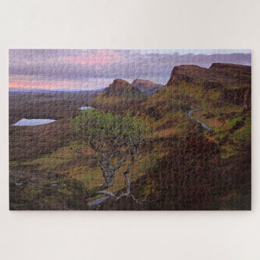 Quiraing Sonnenaufganglandschaft auf Skye Puzzle (Horizontal)