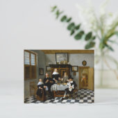 Quiringh Gerritsz van Brekelenkam Family Group Postkarte (Stehend Vorderseite)