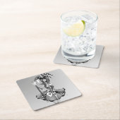 Quirk Rechteckiger Pappuntersetzer (Vor Ort)