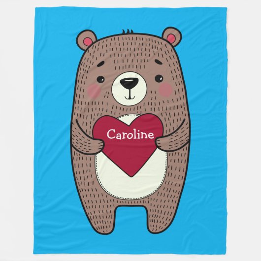 Quirkischer Whirlpool mit Gezeichnet Herzenslpool Fleecedecke (Vorderseite)