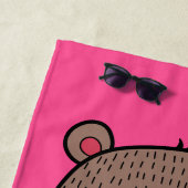 Quirkischer Whirlpool mit Gezeichnet Herzenslpool Strandtuch (Beispiel)