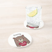 Quirkischer Whirlpool mit Zeichnend Herz Getränkeuntersetzer (Seite)