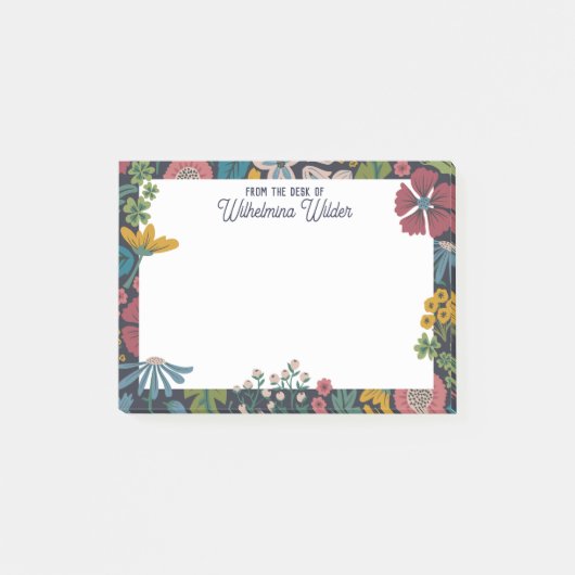 Quirky Abstract Florals From the Desk Of Post-it Klebezettel (Vorderseite)
