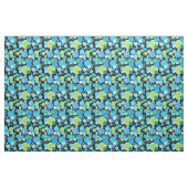 Quirky Abstrakt Blue Green Black Circles Fabric Stoff (Fat Quarter (45,7 x 55,9 cm))
