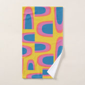 Quirky Abstrakte geometrische Formen in leuchtende Badhandtuch Set (Handtuch)