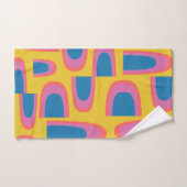 Quirky Abstrakte geometrische Formen in leuchtende Badhandtuch Set (Handtuch)