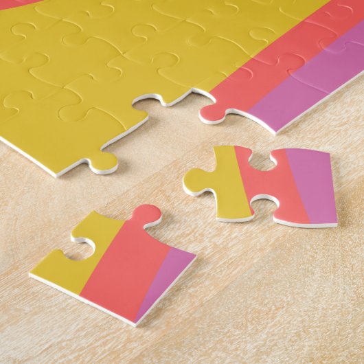 Quirky Abstrakte geometrische Formen in leuchtende Puzzle (Seite)