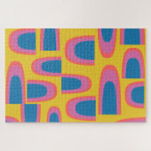 Quirky Abstrakte geometrische Formen in leuchtende Puzzle (Horizontal)