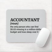 Quirky Accountant Spaß Mousepad (Mit Mouse)