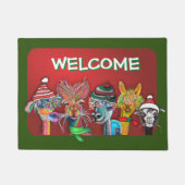 Quirky-Alpaca-Türmatte Fußmatte (Vorderseite)