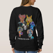 Quirky Alpacas 20 T Sweatshirt (Rückseite)