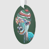 Quirky Alpacas-Acryl-Ornament 2019c Ornament (Vorderseite)