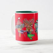 Quirky-Alpacas-Tasse Zweifarbige Tasse (Vorderseite Links)