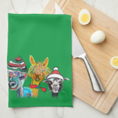 Quirky Alpaka Küchentuch (Viertel Falte)