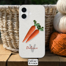 Quirky Amigurumi Minimalistisch Crochet Carrots Na