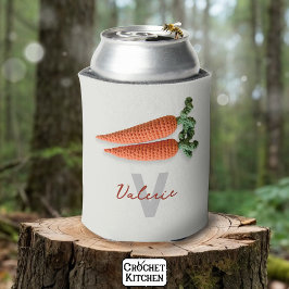 Quirky Amigurumi Minimalistisch Crochet Carrots Na Dosenkühler