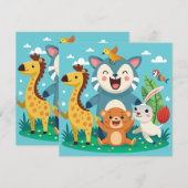 Quirky Animal Dankeskarte (Vorne/Hinten)