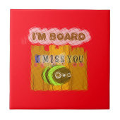 Quirky Art Print Fliese (Vorderseite)