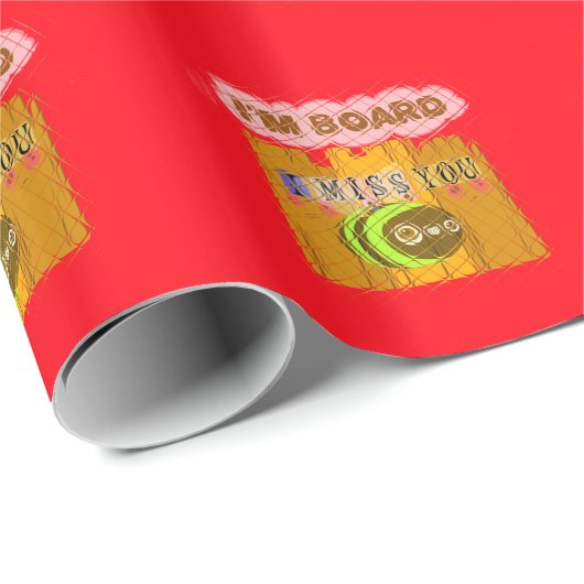 Quirky Art Print Geschenkpapier (Rolleneckpunkt)