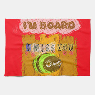 Quirky Art Print Küchentuch