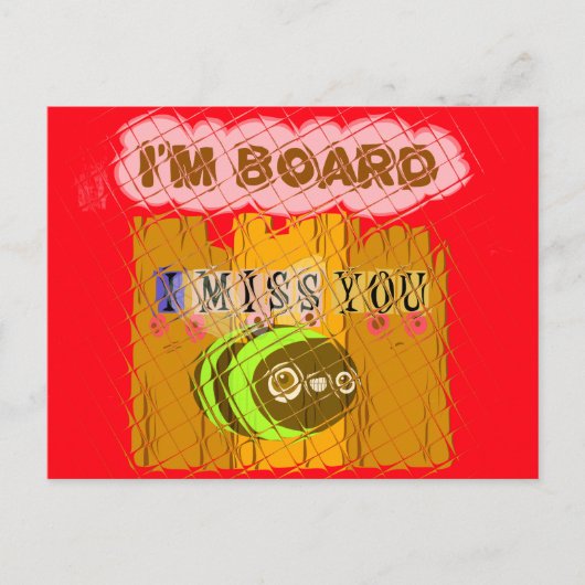 Quirky Art Print Postkarte (Vorderseite)