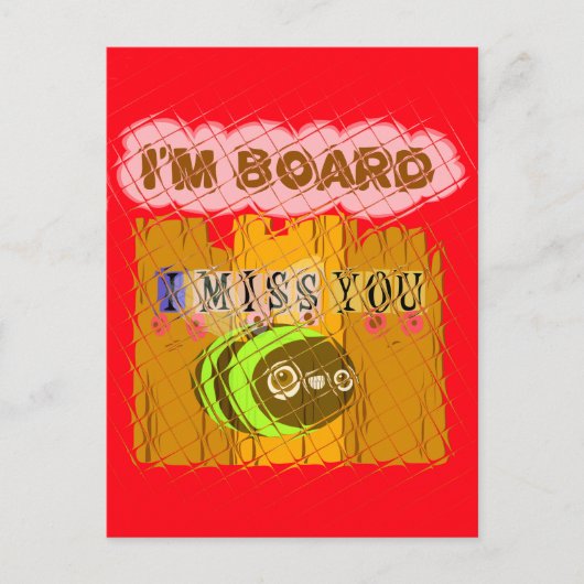 Quirky Art Print Postkarte (Vorderseite)