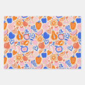 Quirky ästhetisches Fruchtfutter Geschenkpapier Set (Vorderseite 2)