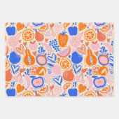 Quirky ästhetisches Fruchtfutter Geschenkpapier Set (Vorderseite)