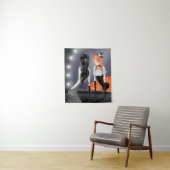 Quirky Ballerina & Dancer Ref Orange Wandteppich (Beispiel)