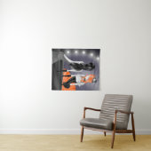 Quirky Ballerina & Dancer Ref Orange Wandteppich (Beispiel (Horizontal))