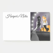 Quirky Ballerina & Dancer Reflexion Post-it Klebezettel (Vorderseite)