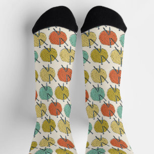 Quirky-Balls aus Wolle-Muster Socken