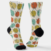 Quirky-Balls aus Wolle-Muster Socken (Gewinkelt)