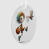 Quirky Basketball . Team . Freunde . Familie Ornament (Vorderseite)