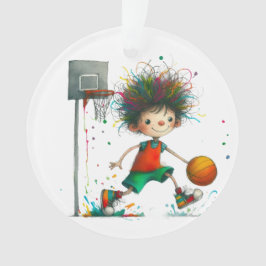 Quirky Basketball . Team . Freunde . Familie Ornament