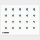 Quirky Bee Pun - Bug Me Artwork nicht Stern-Aufkleber (Blatt)