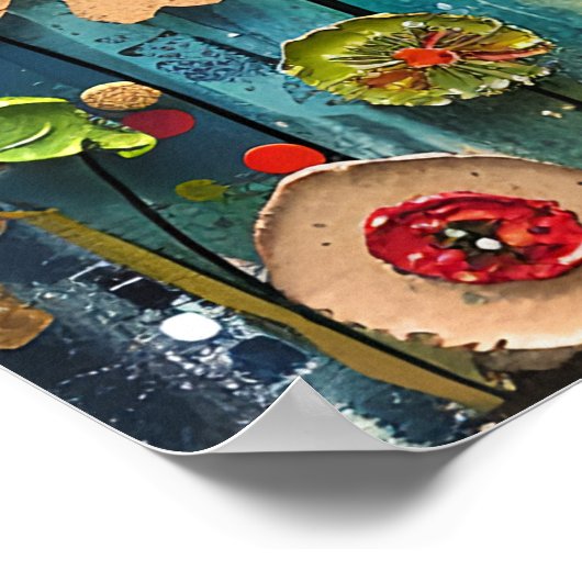 QUIRKY BIRD IN GARDEN POSTER (Ecke)