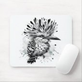 Quirky Bird Ink Sketch Mousepad (Mit Mouse)