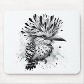 Quirky Bird Ink Sketch Mousepad (Vorne)