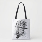 Quirky Bird Ink Sketch Tasche (Vorderseite)