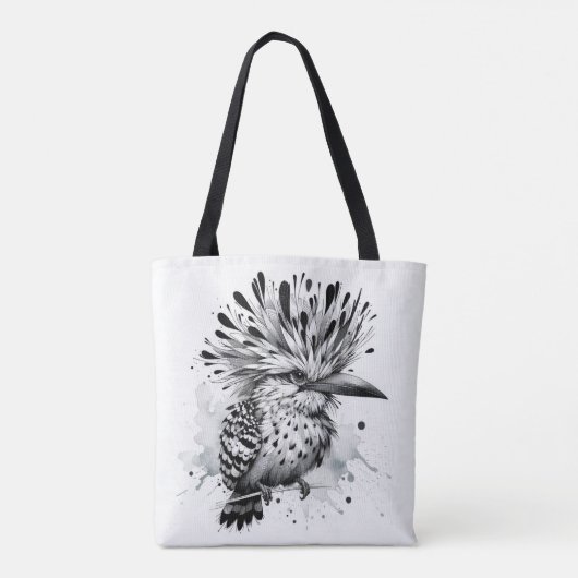 Quirky Bird Ink Sketch Tasche (Rückseite)